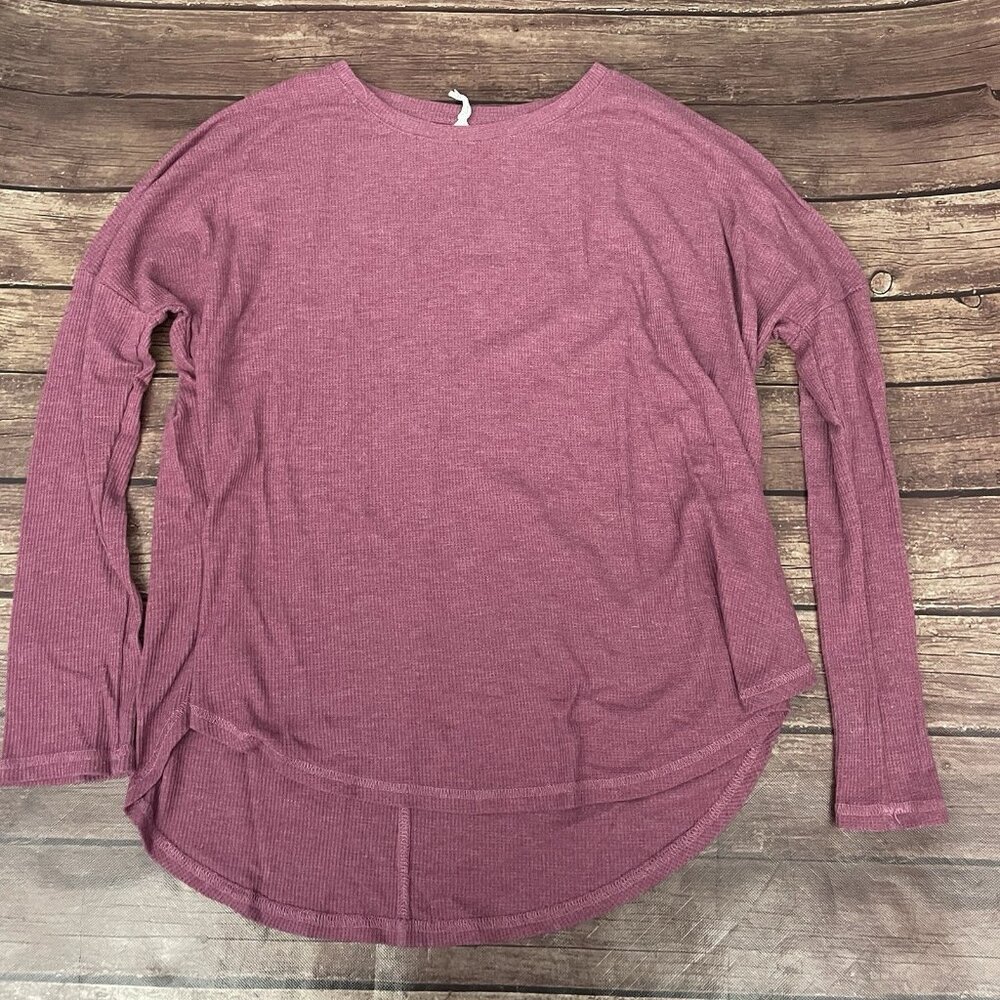 Women’s Cotton On Body Waffle Weave Dark Rose Shirt Small